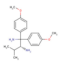 166764-19-8 (2R)-1,1-bis(4-methoxyphenyl)-3-methylbutane-1,2-diamine chemical structure
