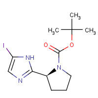 1228552-62-2 tert-butyl (2S)-2-(5-iodo-1H-imidazol-2-yl)pyrrolidine-1-carboxylate chemical structure