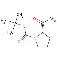 91550-08-2 tert-butyl (2S)-2-acetylpyrrolidine-1-carboxylate chemical structure