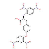 1694-93-5 (2S)-2-(2,4-dinitroanilino)-3-[4-(2,4-dinitrophenoxy)phenyl]propanoic acid chemical structure