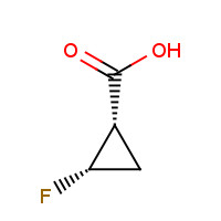 127199-14-8 (1S,2S)-2-fluorocyclopropane-1-carboxylic acid chemical structure