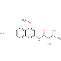 201982-92-5 (2S)-2-amino-N-(4-methoxynaphthalen-2-yl)-3-methylbutanamide;hydrochloride chemical structure