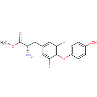 203585-45-9 methyl (2S)-2-amino-3-[4-(4-hydroxyphenoxy)-3,5-diiodophenyl]propanoate chemical structure