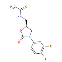 149524-45-8 N-[[(5S)-3-(3-fluoro-4-iodophenyl)-2-oxo-1,3-oxazolidin-5-yl]methyl]acetamide chemical structure
