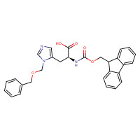 84891-19-0 (2S)-2-(9H-fluoren-9-ylmethoxycarbonylamino)-3-[3-(phenylmethoxymethyl)imidazol-4-yl]propanoic acid chemical structure