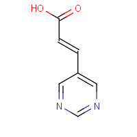 40929-53-1 (E)-3-pyrimidin-5-ylprop-2-enoic acid chemical structure