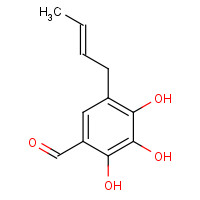 94008-46-5 5-[(E)-but-2-enyl]-2,3,4-trihydroxybenzaldehyde chemical structure