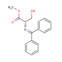 130740-26-0 methyl (2S)-2-(benzhydrylideneamino)-3-hydroxypropanoate chemical structure