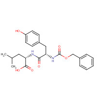 35971-70-1 (2S)-2-[[(2S)-3-(4-hydroxyphenyl)-2-(phenylmethoxycarbonylamino)propanoyl]amino]-4-methylpentanoic acid chemical structure