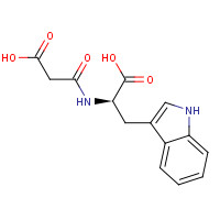 3184-74-5 (2R)-2-[(2-carboxyacetyl)amino]-3-(1H-indol-3-yl)propanoic acid chemical structure