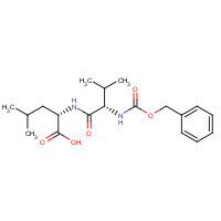 17708-79-1 (2S)-4-methyl-2-[[(2S)-3-methyl-2-(phenylmethoxycarbonylamino)butanoyl]amino]pentanoic acid chemical structure