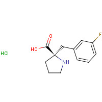 1049740-20-6 (2R)-2-[(3-fluorophenyl)methyl]pyrrolidine-2-carboxylic acid;hydrochloride chemical structure