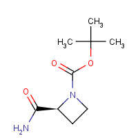 105443-94-5 tert-butyl (2S)-2-carbamoylazetidine-1-carboxylate chemical structure