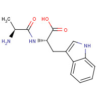 16305-75-2 (2S)-2-[[(2S)-2-aminopropanoyl]amino]-3-(1H-indol-3-yl)propanoic acid chemical structure