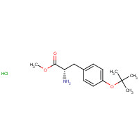 51482-39-4 methyl (2S)-2-amino-3-[4-[(2-methylpropan-2-yl)oxy]phenyl]propanoate;hydrochloride chemical structure
