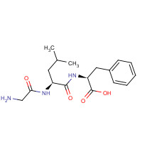103213-38-3 (2S)-2-[[(2S)-2-[(2-aminoacetyl)amino]-4-methylpentanoyl]amino]-3-phenylpropanoic acid chemical structure