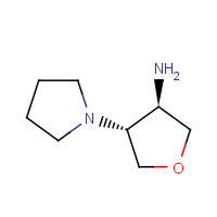 1212157-31-7 (3R,4R)-4-pyrrolidin-1-yloxolan-3-amine chemical structure