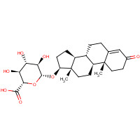1180-25-2 (2S,3S,4S,5R,6R)-6-[[(8R,9S,10R,13S,14S,17S)-10,13-dimethyl-3-oxo-1,2,6,7,8,9,11,12,14,15,16,17-dodecahydrocyclopenta[a]phenanthren-17-yl]oxy]-3,4,5-trihydroxyoxane-2-carboxylic acid chemical structure
