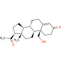 596-63-4 (8S,9S,10S,13S,14S,17S)-17-acetyl-10-(hydroxymethyl)-13-methyl-1,2,6,7,8,9,11,12,14,15,16,17-dodecahydrocyclopenta[a]phenanthren-3-one chemical structure