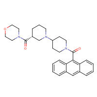 591778-68-6 [(3R)-1-[1-(anthracene-9-carbonyl)piperidin-4-yl]piperidin-3-yl]-morpholin-4-ylmethanone chemical structure