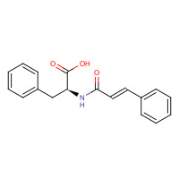 4950-65-6 (2S)-3-phenyl-2-[[(E)-3-phenylprop-2-enoyl]amino]propanoic acid chemical structure