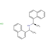 312619-39-9 (1R)-1-naphthalen-1-yl-N-[(1R)-1-naphthalen-1-ylethyl]ethanamine;hydrochloride chemical structure