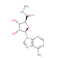 35788-27-3 (2S,3S,4R,5R)-5-(6-aminopurin-9-yl)-3,4-dihydroxy-N-methyloxolane-2-carboxamide chemical structure