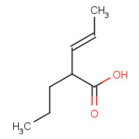 72010-19-6 (E)-2-propylpent-3-enoic acid chemical structure