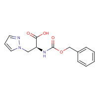20945-53-3 (2S)-2-(phenylmethoxycarbonylamino)-3-pyrazol-1-ylpropanoic acid chemical structure