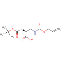 161561-83-7 (2S)-2-[(2-methylpropan-2-yl)oxycarbonylamino]-3-(prop-2-enoxycarbonylamino)propanoic acid chemical structure