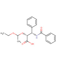216094-54-1 (2R,3S)-3-benzamido-2-(1-ethoxyethoxy)-3-phenylpropanoic acid chemical structure