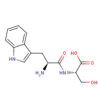 133101-40-3 (2S)-2-[[(2S)-2-amino-3-(1H-indol-3-yl)propanoyl]amino]-3-hydroxypropanoic acid chemical structure