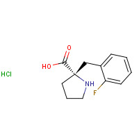 1217651-48-3 (2S)-2-[(2-fluorophenyl)methyl]pyrrolidine-2-carboxylic acid;hydrochloride chemical structure