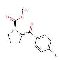 791594-14-4 methyl (1R,2R)-2-(4-bromobenzoyl)cyclopentane-1-carboxylate chemical structure