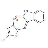 194413-58-6 (3Z)-3-[(3,5-dimethyl-1H-pyrrol-2-yl)methylidene]-1H-indol-2-one chemical structure