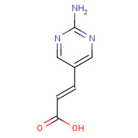335030-80-3 (E)-3-(2-aminopyrimidin-5-yl)prop-2-enoic acid chemical structure