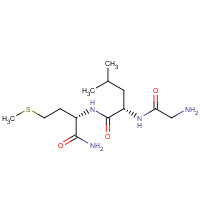 4652-64-6 (2S)-2-[(2-aminoacetyl)amino]-N-[(2S)-1-amino-4-methylsulfanyl-1-oxobutan-2-yl]-4-methylpentanamide chemical structure