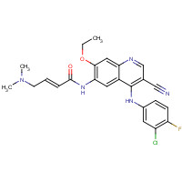 326894-84-2 (E)-N-[4-(3-chloro-4-fluoroanilino)-3-cyano-7-ethoxyquinolin-6-yl]-4-(dimethylamino)but-2-enamide chemical structure