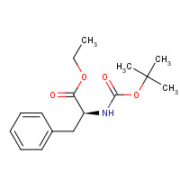 4522-04-7 ethyl (2S)-2-[(2-methylpropan-2-yl)oxycarbonylamino]-3-phenylpropanoate chemical structure