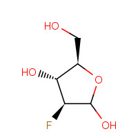 125155-51-3 (3S,4R,5R)-3-fluoro-5-(hydroxymethyl)oxolane-2,4-diol chemical structure