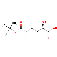 496918-28-6 (2R)-2-hydroxy-4-[(2-methylpropan-2-yl)oxycarbonylamino]butanoic acid chemical structure