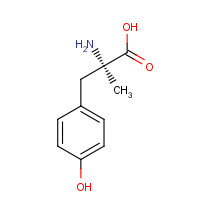 672-86-6 (2R)-2-amino-3-(4-hydroxyphenyl)-2-methylpropanoic acid chemical structure