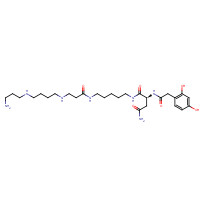112163-33-4 (2S)-N-[5-[3-[4-(3-aminopropylamino)butylamino]propanoylamino]pentyl]-2-[[2-(2,4-dihydroxyphenyl)acetyl]amino]butanediamide chemical structure