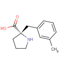 1049981-09-0 (2S)-2-[(3-methylphenyl)methyl]pyrrolidine-2-carboxylic acid chemical structure