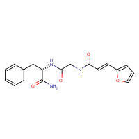 26400-34-0 (2S)-2-[[2-[[(E)-3-(furan-2-yl)prop-2-enoyl]amino]acetyl]amino]-3-phenylpropanamide chemical structure