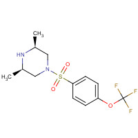 958243-69-1 (3S,5R)-3,5-dimethyl-1-[4-(trifluoromethoxy)phenyl]sulfonylpiperazine chemical structure