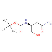 30044-67-8 tert-butyl N-[(2S)-4-amino-1-hydroxy-4-oxobutan-2-yl]carbamate chemical structure