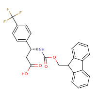 517905-88-3 (3R)-3-(9H-fluoren-9-ylmethoxycarbonylamino)-3-[4-(trifluoromethyl)phenyl]propanoic acid chemical structure