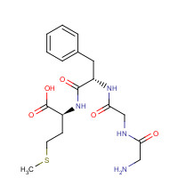 61370-88-5 (2S)-2-[[(2S)-2-[[2-[(2-aminoacetyl)amino]acetyl]amino]-3-phenylpropanoyl]amino]-4-methylsulfanylbutanoic acid chemical structure