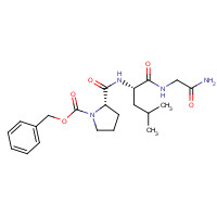 14485-80-4 benzyl (2S)-2-[[(2S)-1-[(2-amino-2-oxoethyl)amino]-4-methyl-1-oxopentan-2-yl]carbamoyl]pyrrolidine-1-carboxylate chemical structure